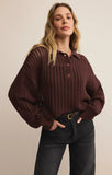 Looking Glass Crochet Polo Sweater