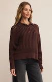 Looking Glass Crochet Polo Sweater