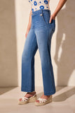 Brooke High Rise Palazzo Marine Jeans
