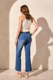 Brooke High Rise Palazzo Marine Jeans