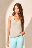Multicolor V-Neck Sleeveless Sweater Tank
