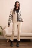 Soft Multi Stitch Button-Front V-Neck Cardigan