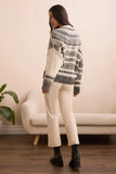 Soft Multi Stitch Button-Front V-Neck Cardigan