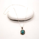 Sterling Silver Turquoise Galaxy Necklace