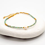 Turquoise Pearl Bracelet 