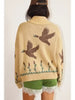 Desert Bird Knit Zip Up Cardigan