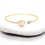 Brass Moonstone Duo Bracelet