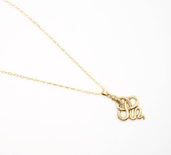 Brass Snake Necklace