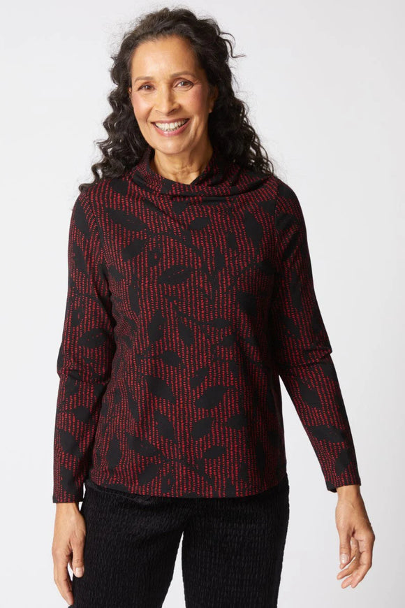Core Travel Drape Collar Top