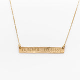 Coordinates Bar Necklace