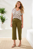 Sophia High-Waisted Kick-Flare Jeans With Front Pockets