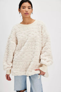 Cable Knit Sweatshirt by Free People