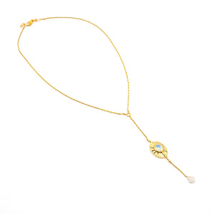Sun Goddess Moonstone Necklace 