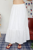 Front Tie Ruffle Hem Maxi Sirt