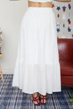 Front Tie Ruffle Hem Maxi Sirt