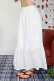 Front Tie Ruffle Hem Maxi Sirt