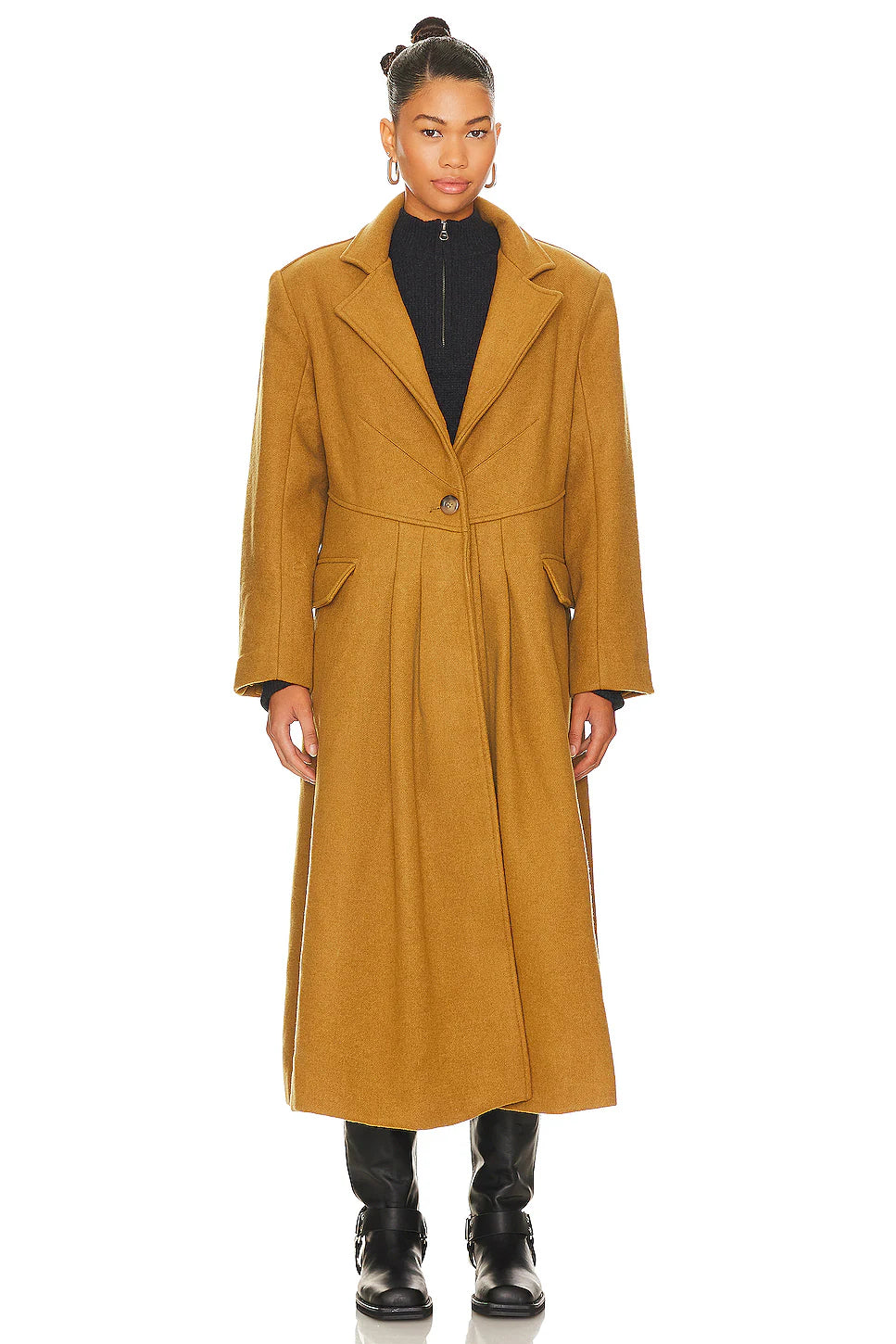 Free People Victoria Coat In Camel the clothesVine