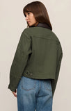 Rey Cropped Denim Chore Jacket