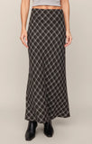 Europa Plaid Maxi Skirt