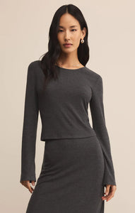 Demure Cropped Long Sleeve