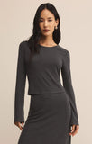 Demure Cropped Long Sleeve