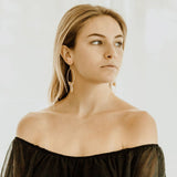 HARLOW Boho Glam Earrings: Gold Plated