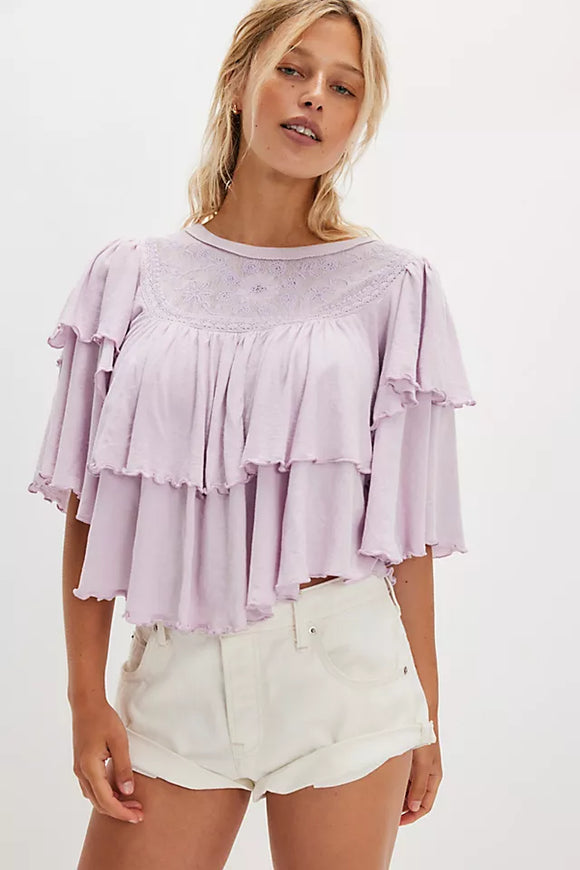 Free People Rose Party Tee