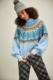 Festive Frost Sweater in Ice Blue Combo