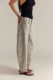We The Free Good Luck Printed Barrel Jeans