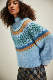 Festive Frost Sweater in Ice Blue Combo