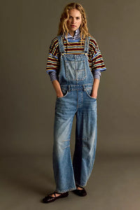 We The Free Good Luck Barrel Overalls