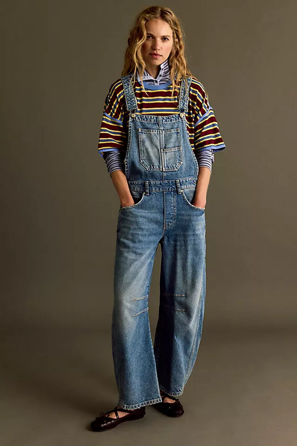 We The Free Good Luck Barrel Overalls