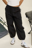 Side Stripe Tie Strap Track Joggers