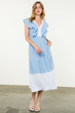 Flutter Sleeve Tiered Maxi Dress