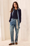 Audrey Carpenter Straight Leg Denim With Removal Scarf