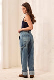 Audrey Carpenter Straight Leg Denim With Removal Scarf