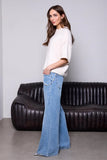Blue Thread Audrey Pleated Drama Wide Leg Denim Jeans