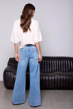 Blue Thread Audrey Pleated Drama Wide Leg Denim Jeans