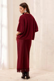 Lightweight Drop Shoulder Crew Neck Elbow Sleeve Sweater
