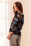 Soft Yarn Three Quarter Sleeve Crewneck Sweater