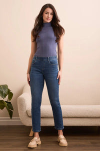 Sophia Curvy Boundless Stretch Pull-On Slim Crop Jeans