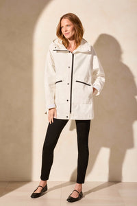 Water Repellent Lined Hooded Coat by Tribal